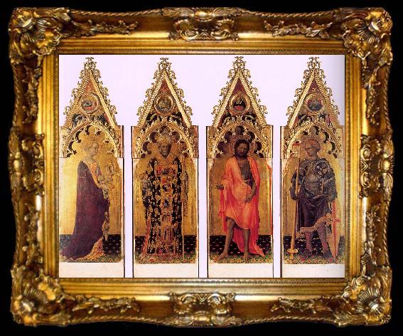 framed  Gentile da  Fabriano Four Saints of the Quaratesi Polyptych, ta009-2
